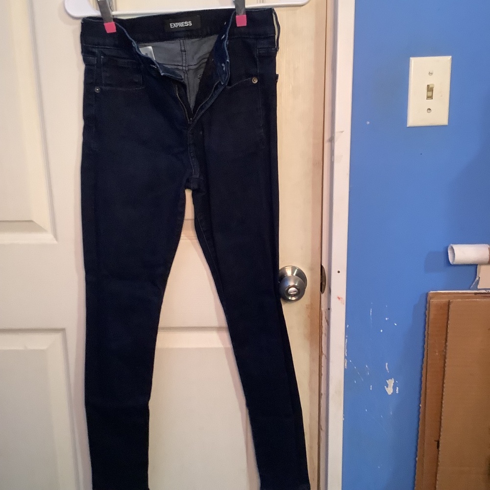 Women’s EXPRESS Jeans Stretch Ankle Legging Mid Rise Size 4R/4R - Picture 4 of 16